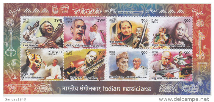 India 2014  Musicians &amp; Classical Indian Music Instruments # 59392   Indien Inde - Musica