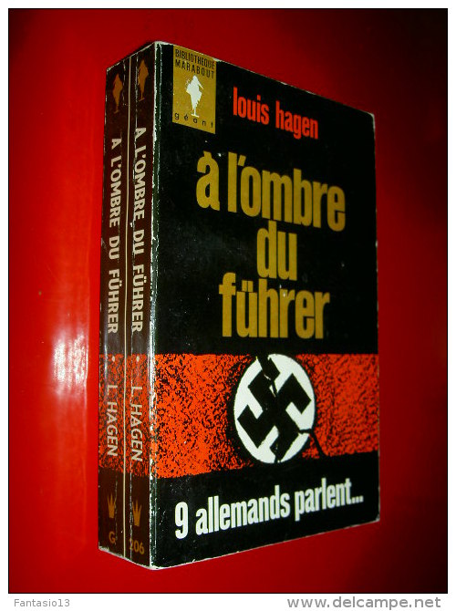 A L'ombre Du Führer 9 Allemands Parlent    Louis Hagen  1964  2e Guerre Mondiale - War 1939-45