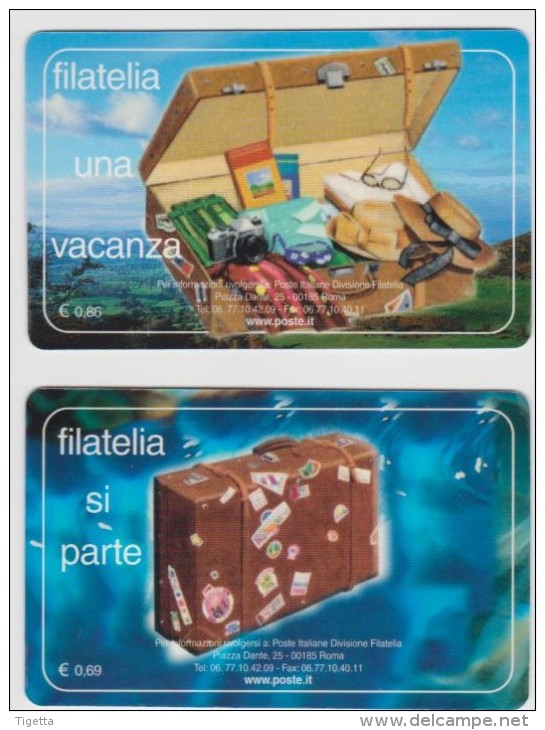 2004 - ITALIA - 2 TESSERE FILATELICHE   "EUROPA 2004" - Cartes Philatéliques