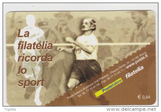 2008 - ITALIA -  TESSERA FILATELICA   "SPORT ITALIANO DEDICATO AL MARATONETA DORANDO PIETRI" - Philatelistische Karten
