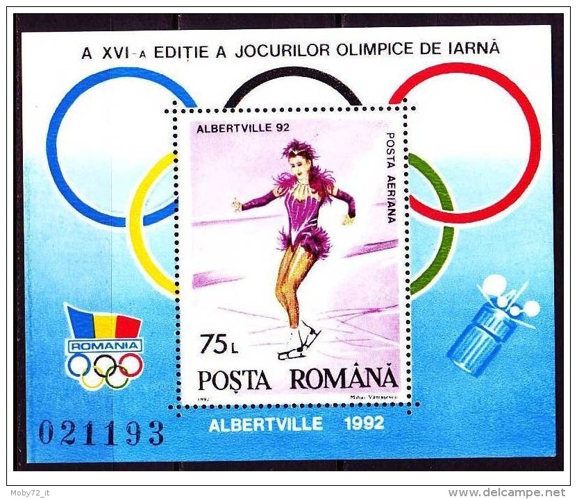 Romania - 1992 - Nuovo/new - Olimpiadi - Mi Block 269 - Nuevos