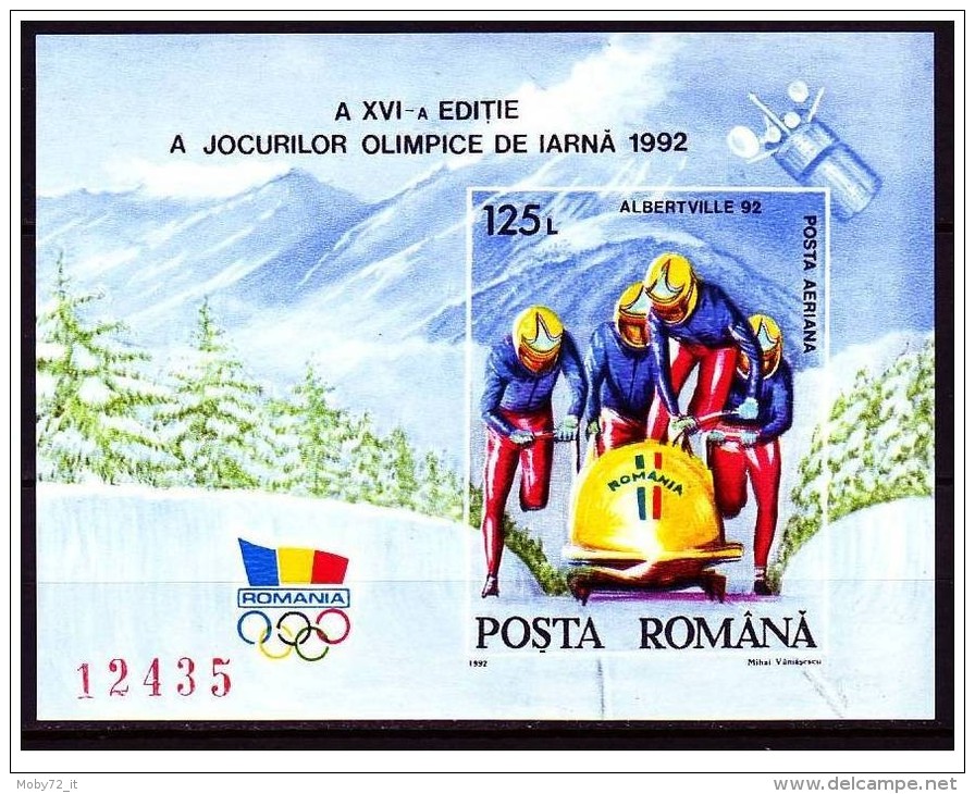 Romania - 1992 - Nuovo/new - Olimpiadi - Mi Block 270 - Unused Stamps