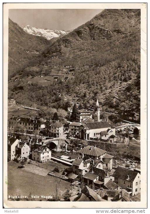 BIGNASCO-VALLE MAGGIA-vue Aérienne - Maggia