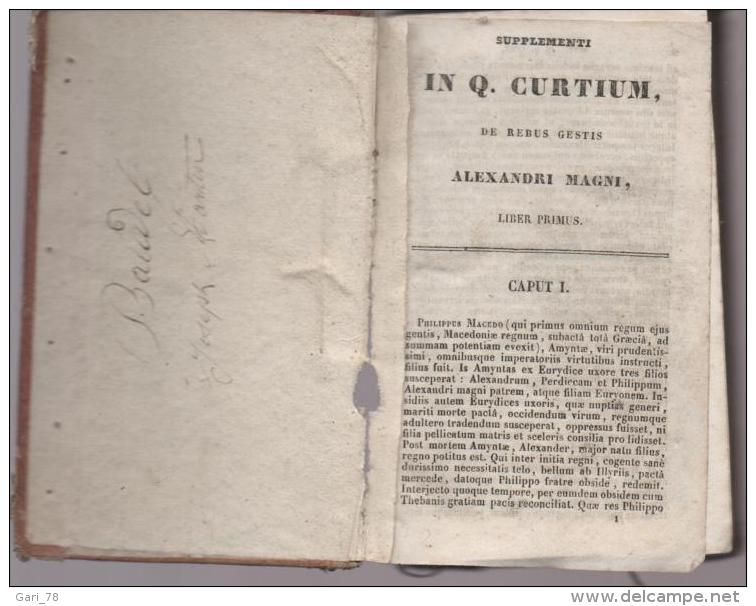 Supplementi IN Q.CURTIUM, De Rebus Gestis - Alexandri MAGNI - Antes De 18avo Siglo