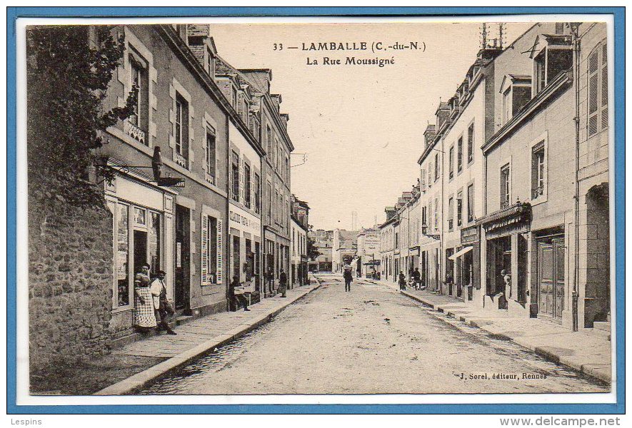 22 - LAMBALLE -- La Rue Moussigné - Lamballe