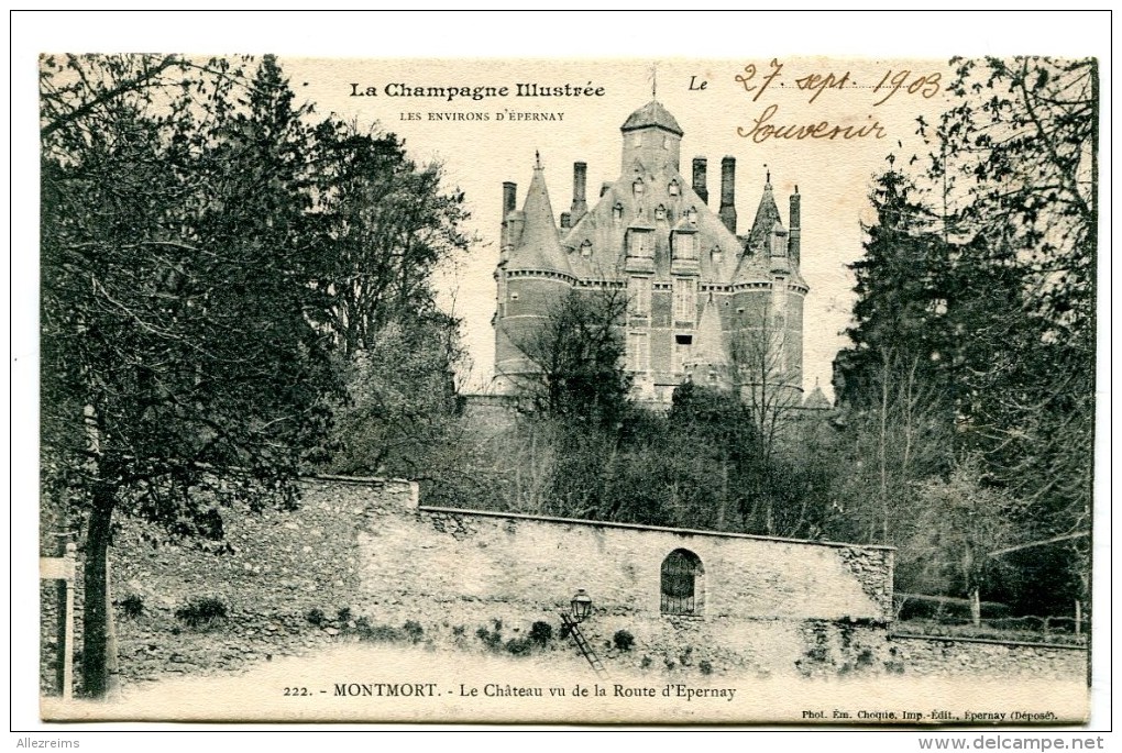 CPA   51  :  MONTMORT   Le  Château A  VOIR  !!!!!!! - Montmort Lucy