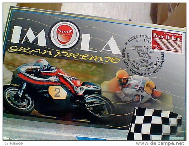 IMOLA GRAN PREMIO  1999, MOTOCICLISMO FILATELICA ANNULLO PROVE CRONOMETRATE V1999 EP12102 - Imola