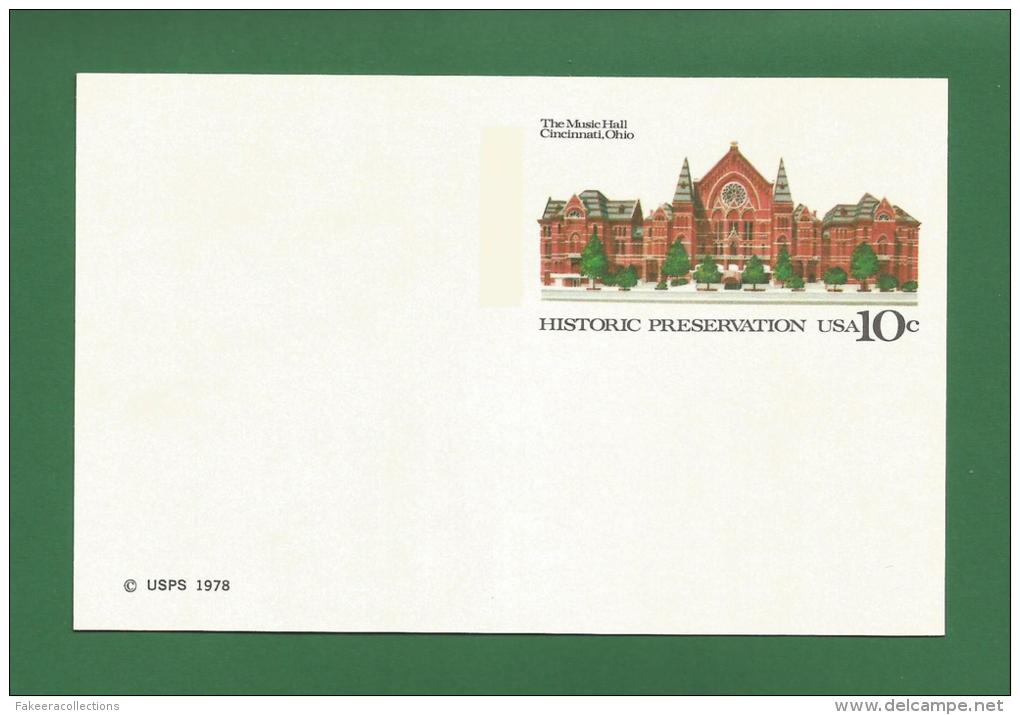 USA AMERICA 1978 - THE MUSIC HALL CINCINNATI OHIO HISTORIC PRESERVATION - POST CARD - As Scan - Cincinnati