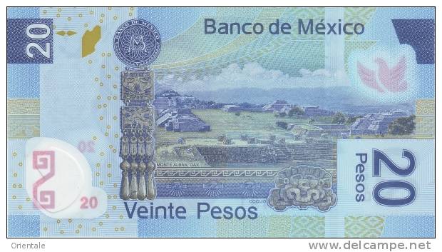 MEXICO P. 122g 20 P 2010 UNC - Mexico