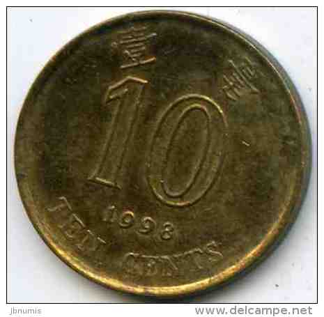 Hong Kong 10 Cents 1998 KM 66 - Hong Kong