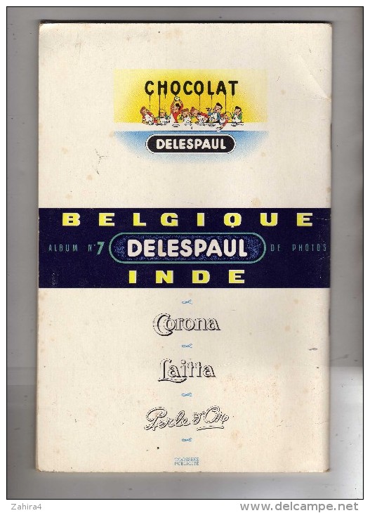 Chocolat Delespaul - Usine à Lille-Album N°7 -Belgique -Inde -Manque 5 Images-photo Sur 95 -Corona - Laitta - Perle D'or - Sammelbilderalben & Katalogue