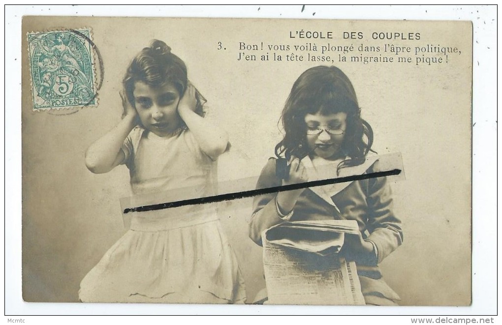 CPA - L ´Ecole Des Couples - Enfants - Autres & Non Classés