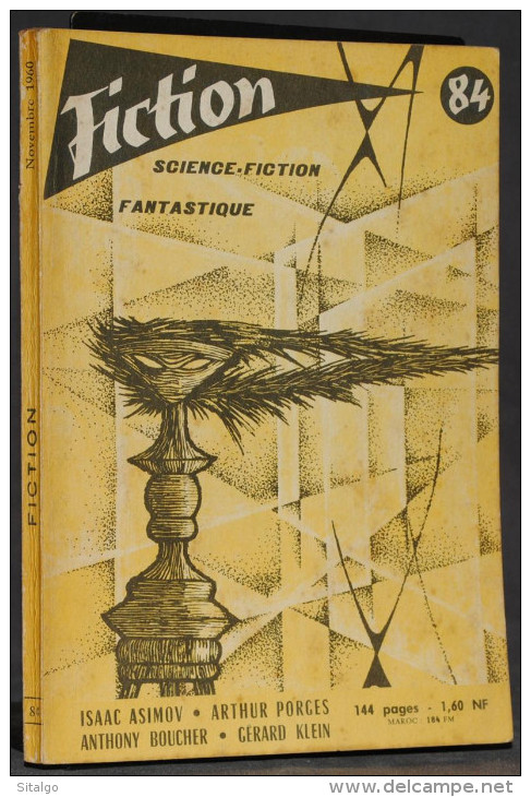 FICTION  N° 84  NOVEMBRE 1960 - OPTA - SF - Fiction