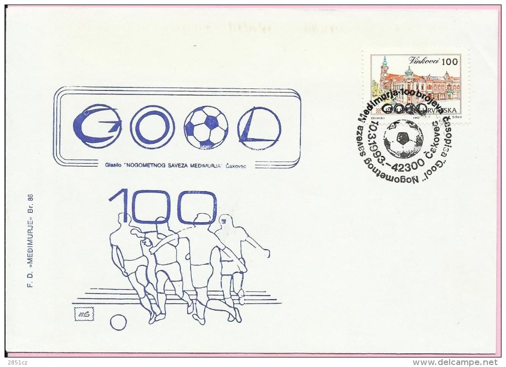 100 Issues Of The Magazine Gool - Me&#273;imurje Football Association, &#268;akovec, 10.3.1993., Croatia, Cover - Lettres & Documents