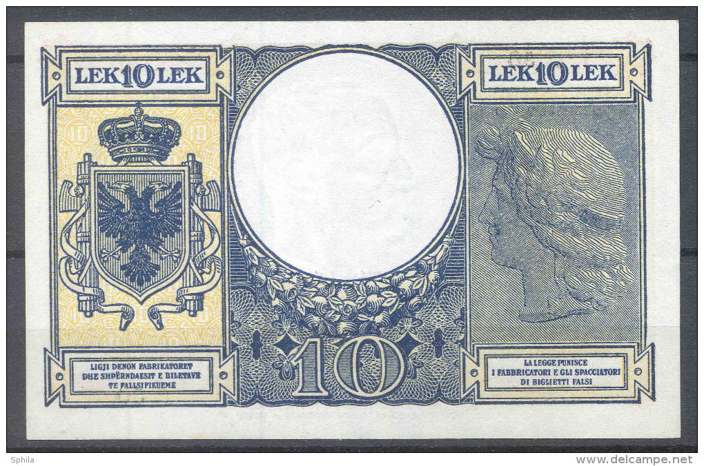 Albania 10 Lek 1940 UNC; P 11 - Albanien