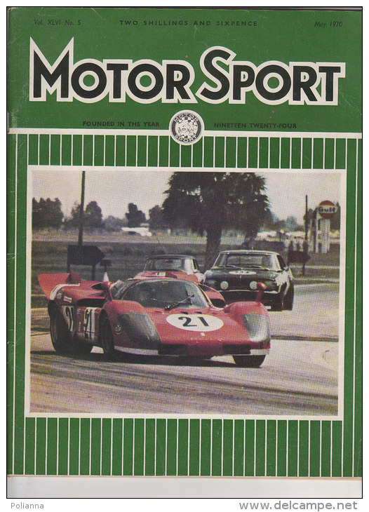 RA#45#05 RIVISTA MOTOR SPORT 1970/LANCIA FULVIA SPORT/ALFA ROMEO 1750 GT/EAST AFRICAN SAFARI/COSWORTH-FORD ESCORT - Automobilismo - F1