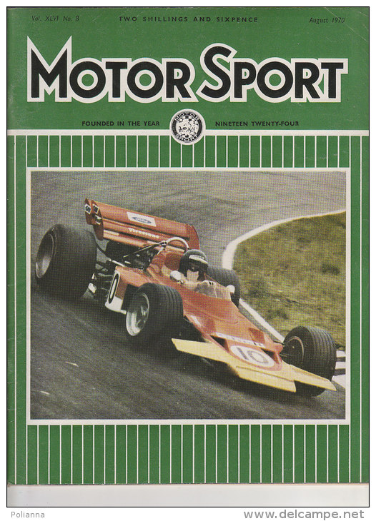 RA#45#08 RIVISTA MOTOR SPORT 1970/23rd BRITISH GRAND PRIX/FRENCH GRAND PRIX CLERMONT - Automobile - F1