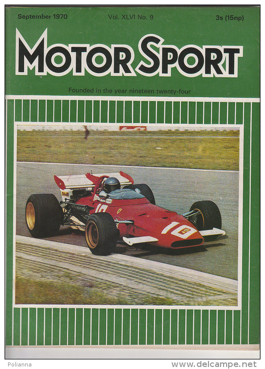 RA#45#09 RIVISTA MOTOR SPORT 1970/8th AUSTRIAN GRAND PRIX/GERMAN GRAND PRIX/LANCIA FLAVIA 2000 - Automovilismo - F1