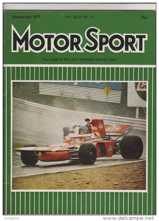 RA#45#22 RIVISTA MOTOR SPORT 1971/13th UNITED STATES GRAND PRIX/PEUGEOT 304/5th CANADIAN GRAND PRIX/ESCORT RACER - Autosport - F1