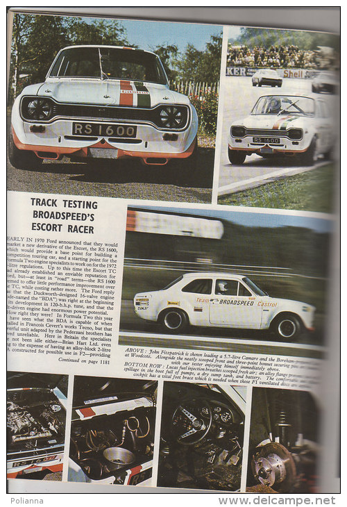 RA#45#22 RIVISTA MOTOR SPORT 1971/13th UNITED STATES GRAND PRIX/PEUGEOT 304/5th CANADIAN GRAND PRIX/ESCORT RACER - Autosport - F1