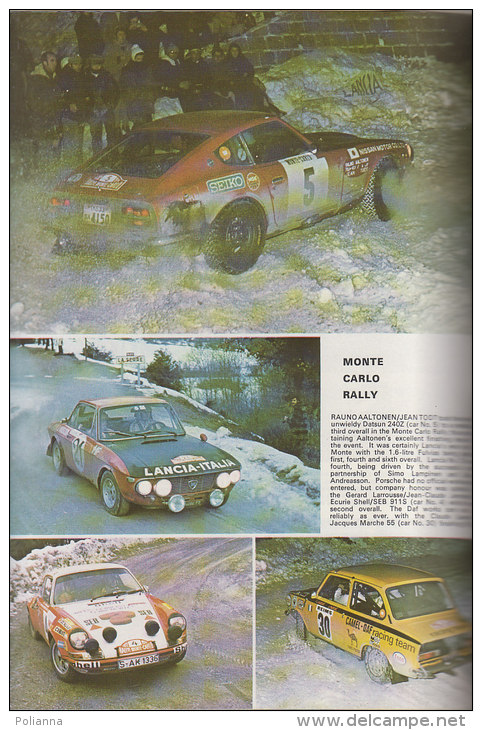 RA#45#26 RIVISTA MOTOR SPORT 1972/DAYTONA SIX-HOURS/DATSUN 240Z/RALLY MONTE CARLO/G.P.HARVEY NOBLE/ARGENTINE GRAND PRIX - Automobile - F1