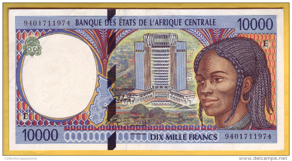 CAMEROUN - Billet De 10000 Francs. 1994.  Pick: 205E.a SUP+ - Camerun