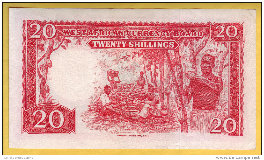 BRITISH WEST AFRICA - Billet De 20 Shillings. 31-03-1953.  Pick: 10a.  SUP+ - Altri – Africa