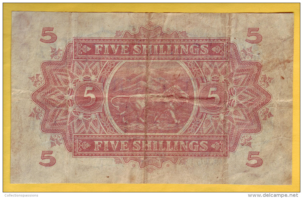 THE EAST AFRICAN CURRENCY BOARD - Billet De 5 Shillings. 1-07-1941.  Pick: 28a.  SUP - Autres - Afrique