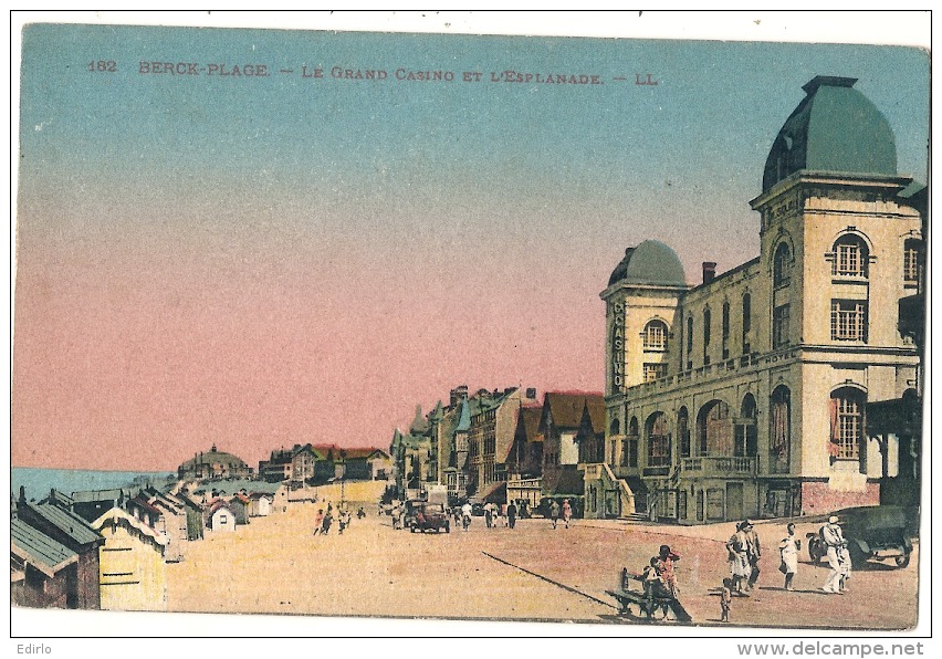 BERCK  PLAGE Le Grand Casino Et L'esplanade écrite  Excellent état - Berck