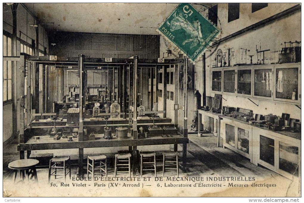 75 - PARIS (15è) - École D'Électricité Et De Mécanique Industrielles, 50 Rue Violet - Laboratoires - EN L'ÉTAT - Arrondissement: 15