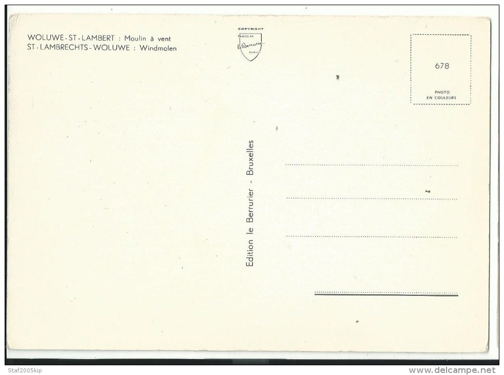 St. Lambrechts Woluwe - Windmolen - Woluwe-St-Lambert - St-Lambrechts-Woluwe