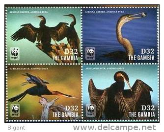 Gambia 2014 WWF Birds 4v Mint - Gambia (1965-...)