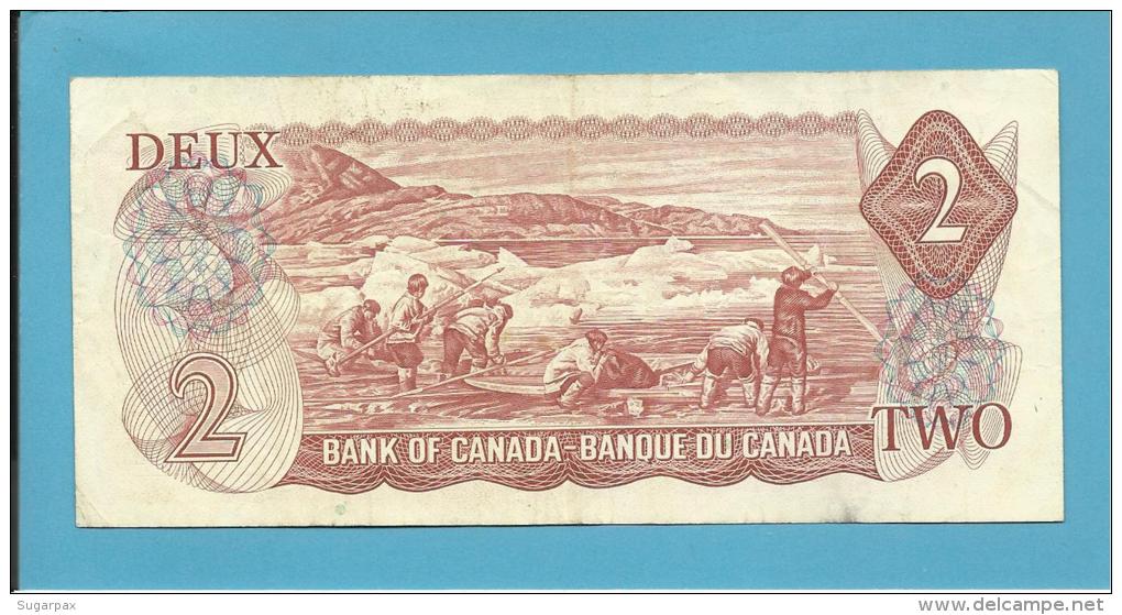 CANADA - 2 DOLLARS - ( 1974 ) - Pick 86a - Sign Lawson-Bouey - 2 Scans - Canada