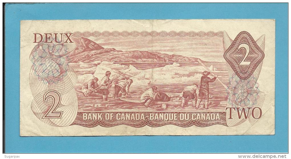 CANADA - 2 DOLLARS - ( 1974 ) - Pick 86a - Sign Lawson-Bouey - 2 Scans - Canada