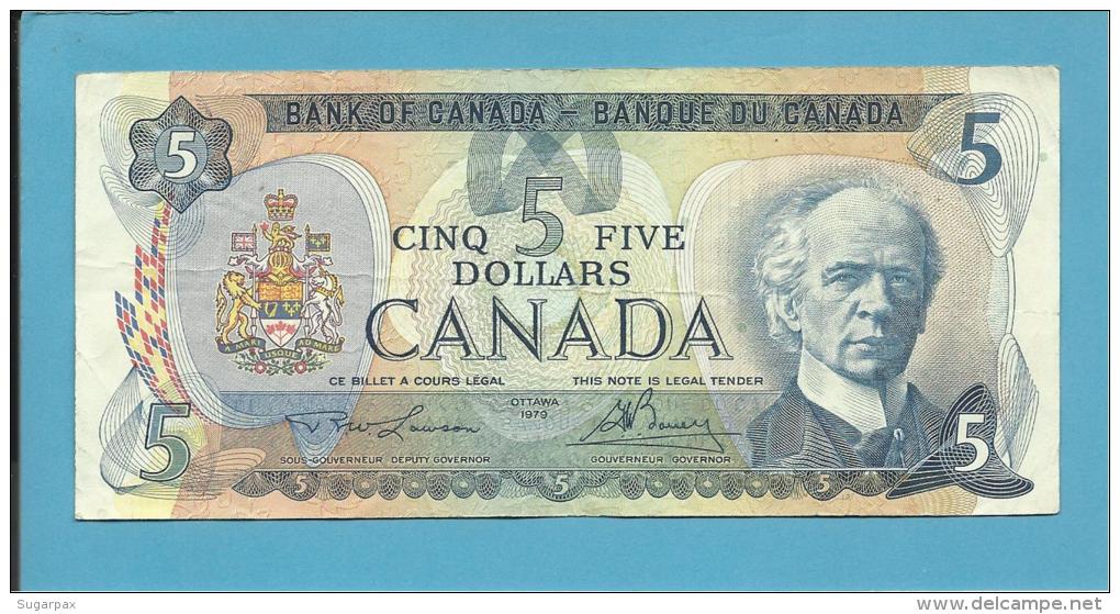 CANADA - 5 DOLLARS - ( 1979 ) - Pick 92.a - Sign. Lawson-Bouey - 2 Scans - Canada