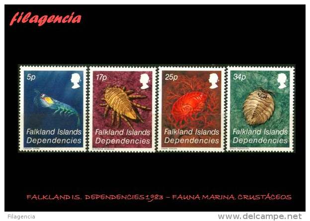 AMERICA. FALKLAND IS DEPENDENCIES MINT. 1983 FAUNA MARINA. CRUSTÁCEOS - Otros - América