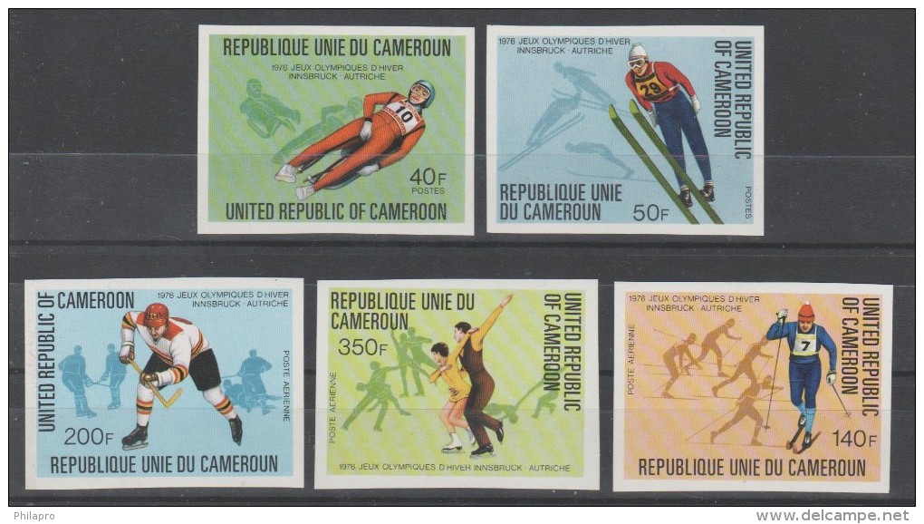 CAMEROUN  IMPERF  OLYMPIQUE INNSBRUCK  2012    **MNH  Ref   3436 N - Winter 2012: Innsbruck (Olympische Jeugdspelen)