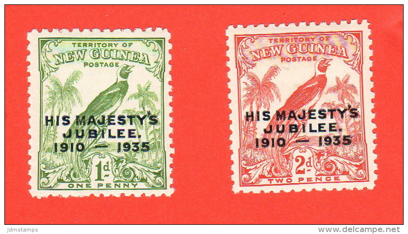 NGU SC #46-7 MNH  1935 Silver Jubilee Issue (New Guinea) - Papua-Neuguinea
