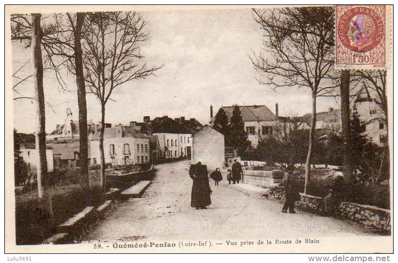 CPA - GUEMENE-PENFAO (44) - Vue Prise De La Route De Blain - Guémené-Penfao