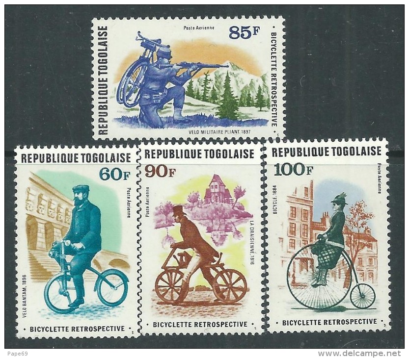 Togo P.A.  N° 352 / 55 XX  Histoire De La Bicyclette. Les 4 Valeurs  Sans  Charnière, TB - Togo (1960-...)