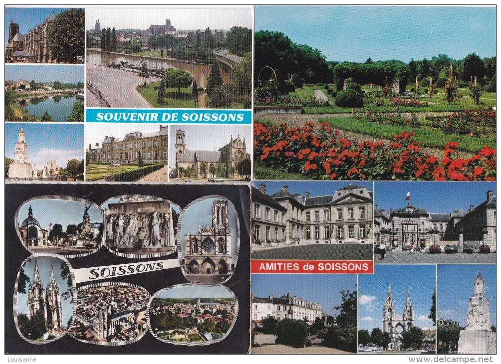 Lot  De  20   CPM  ( GRD.  MOD. )  DE  SOISSONS   -   TOUTES SCANÉES - 5 - 99 Cartoline