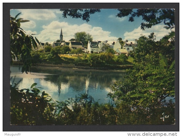 DF / 29 FINISTERE / LA FORÊT-FOUESNANT / LE BOURG ET LA RIVIERE / ANNOTÉE 1977 - La Forêt-Fouesnant