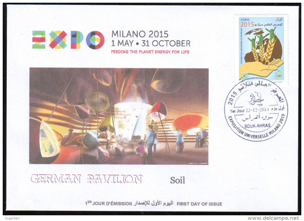 ARGELIA 2014 FDC  FDC Expo Milan 2015 Milano Universal Expo - Italie Italia Italy Exposition Food Germany - 2015 – Milan (Italy)