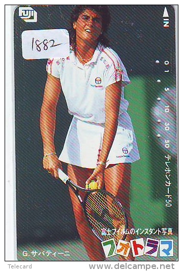 Télécarte Japon * Sport * TENNIS (1882)  Gabriela Sabatini * PHONECARD JAPAN * TELEFONKARTE - Deportes