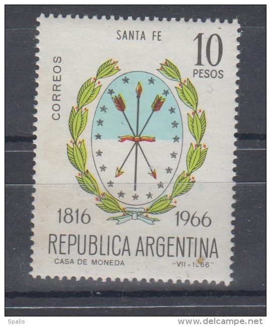 Argentina 1966 Michel Nr 929 MNH  Coats Of Arms Santa Fe,arrows - Ungebraucht