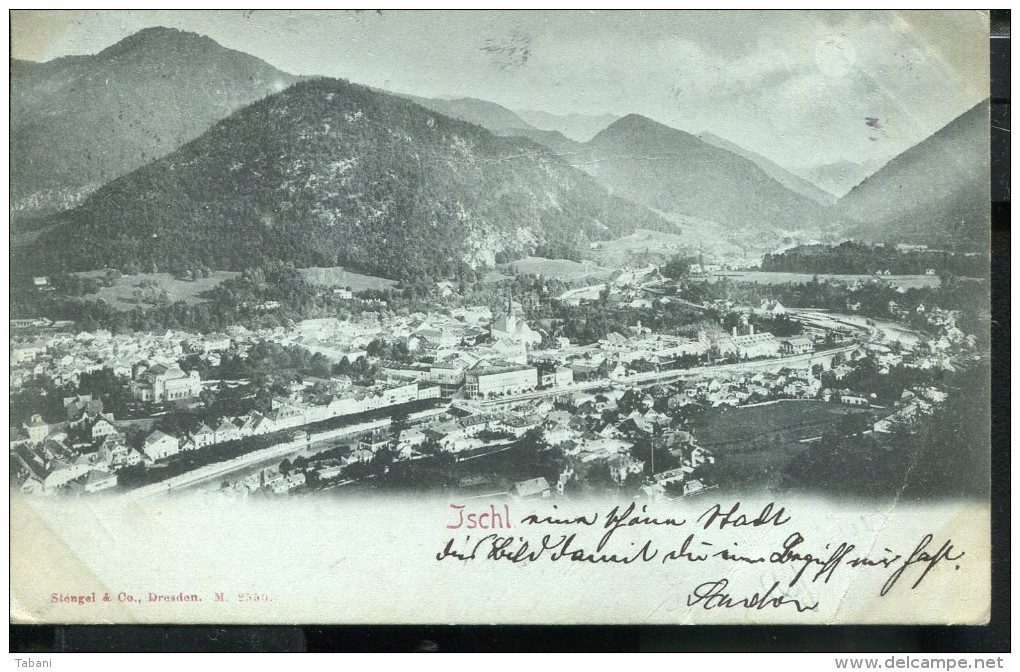 AUSTRIA ISCHL 1898 VINTAGE POSTCARD - Bad Ischl