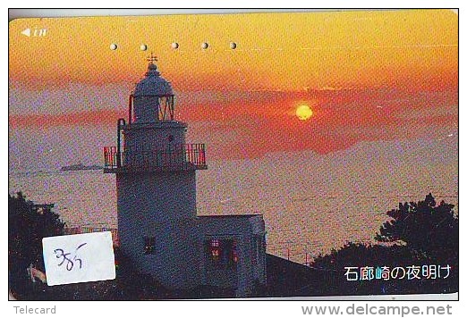 Télécarte Japon PHARE (385) Telefonkarte Japan LEUCHTTURM * VUURTOREN LIGHTHOUSE LEUCHTTURM FARO FAROL Phonecard - Faros