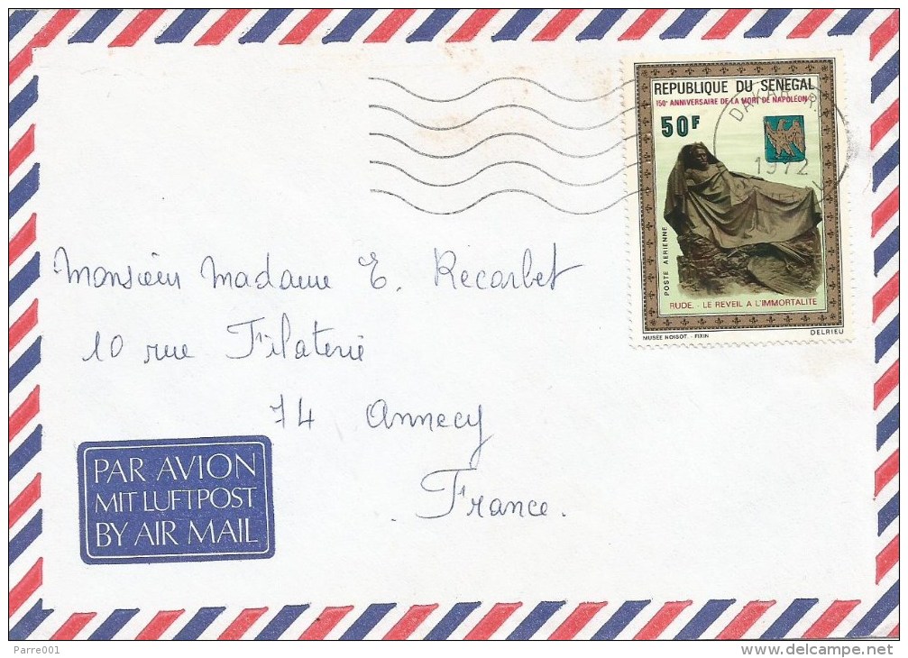 Senegal 1972 Dakar RP Napoleon Bonaparte Cover - Napoleon