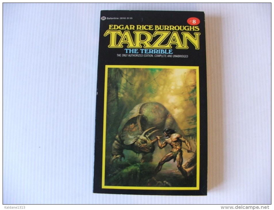 TARZAN The Terrible  Ballantine Books 8 Texte En Anglais - Ciencia Ficción