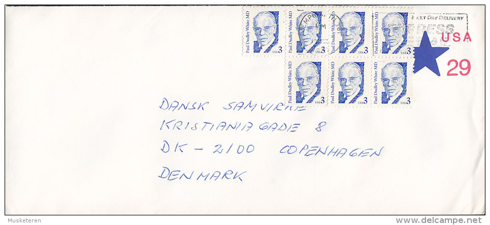 United States Uprated Postal Stationery Ganzsache Entier MEMPHIS (TN) 1988 Cover Lettre Paul Dudley White MD 6-Block - 1981-00